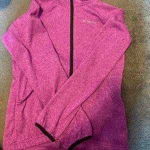 Purple Columbia Zip-Up Sweater - Kids Size L